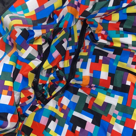 L Men's Color Block Puffer Jacket - LEGO® Collection x Target Black Blue Purple - Picture 8 of 9